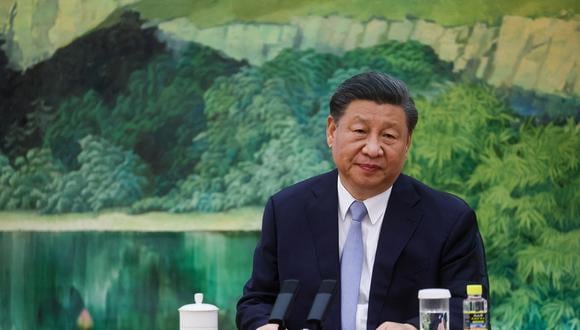 El presidente de China, Xi Jinping, asiste a una reunión en el Gran Salón del Pueblo en Beijing, el 19 de junio de 2023. (Foto de LEAH MILLIS / POOL / AFP)