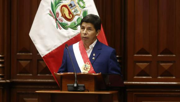 El presidente Pedro Castillo ofreció este jueves 28 de julio un mensaje a la nación por los 201 años de independencia del Perú | Foto: jorge.cerdan@photo.gec