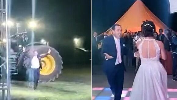 La novia tuvo una peculiar reacción con el ingreso de su pareja a la pista de baile. | FOTO: @tamidalcero01 / TikTok