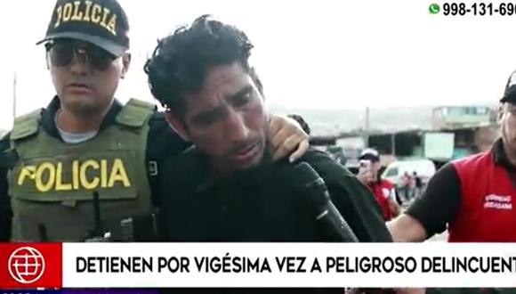 'El Duro' fue detenido 20 veces y en cada ocasión fue liberado. (Foto: Captura / América Noticias)