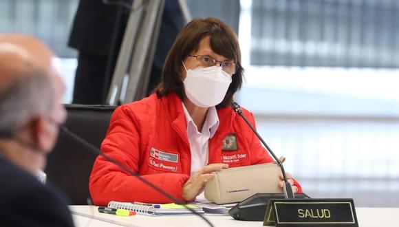 Ministra Pilar Mazzetti confirman primer caso de nueva variante de COVID 19 en el Perú. Señala que se trata de una ciudadana peruana que participó de reunión familiar por Navidad. (Foto: Grupo El Comercio)