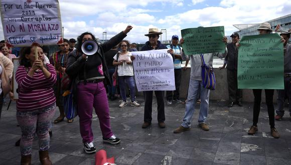 Cientos de personas se manifestaron en diversos puntos de Guatemala en apoyo de Yilen Osorio y el labor de la Cicig en el país. (AP)