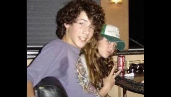 Nick Jonas compartió foto de cuando era novio de Miley Cyrus