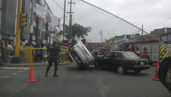 Chorrillos: choque dejó cinco heridos y ocasionó congestión