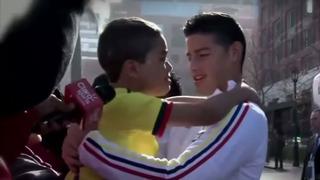 James Rodríguez: gesto conmovedor con niño colombiano (VIDEO)