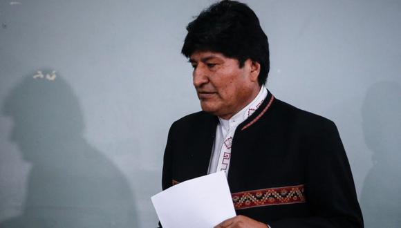 El expresidente de Bolivia Evo Morales durante una rueda de prensa en la Ciudad de Buenos Aires (Argentina). (Foto: EFE/ Juan Ignacio Roncoroni).