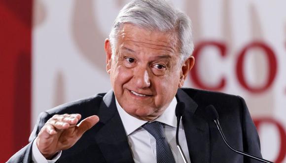 Presidente de México, Andrés Manuel López Obrador (AMLO), se expresó en rueda de prensa este jueves en Palacio Nacional. (Foto: EFE)