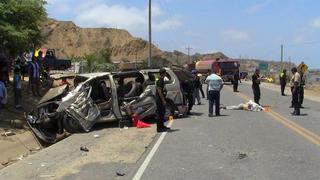 Despiste de camioneta en la Panamericana Norte dejó 5 muertos