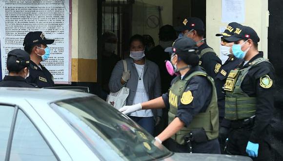 Keiko Fujimori dejó el penal Anexo de Mujeres de Chorrillos este lunes por la tarde. (Foto: Alessandro Currarino/ GEC)