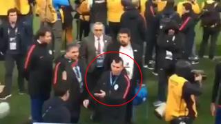 Gary Medel escupió a hinchas argentinos antes de abandonar el Arena Corinthians | VIDEO