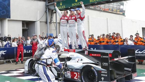 Andre Lotterer, Marcel Fassler y Benoit Treluyer se quedaron con el triunfo (Foto: DPPI)
