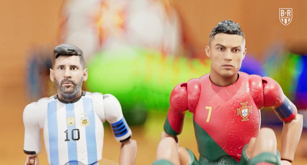 Lionel Messi y Cristiano Ronaldo protagonizan una animación viral previo al Mundial.