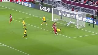 El poste le negó el gol: cabezazo de Edison Flores que pudo ser el 1-0 de Perú | VIDEO