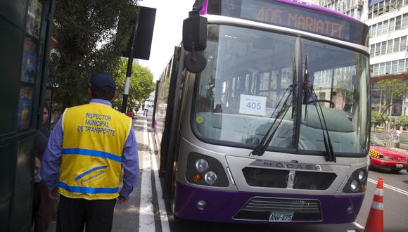 Los buses del Corredor Morado se desplazan desde San Juan de Lurigancho hasta Magdalena. (El Comercio)
