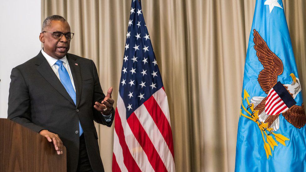 US Defense Secretary Lloyd Austin has said he wants Russia to come out of the war in Ukraine weakened.  (GETTY IMAGES).
