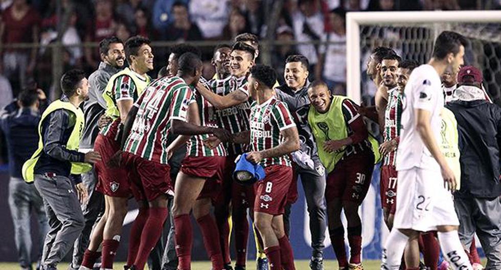 Fluminense cayó 2-1 en Quito, pero el gol de visitante le sirvió para clasificar a los cuartos de final de la Copa Sudamericana. (Foto: EFE | Video: YouTube)