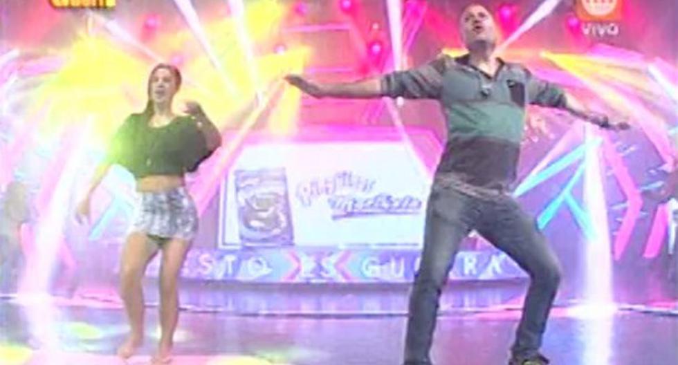 Mathías Brivio y María Pía Copello protagonizaron divertido reto de baile. (Foto: Captura América TV)
