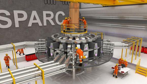 El Sparc planea ser el primer experimento nuclear que produzca más energía que la que consume. Imagen: Ken Fila/MIT.