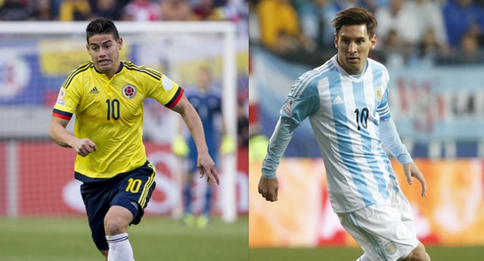 Lionel Messi y James Rodríguez se enfrentan con sus selecciones en la Copa América Chile 2015. (Foto: Getty Images)