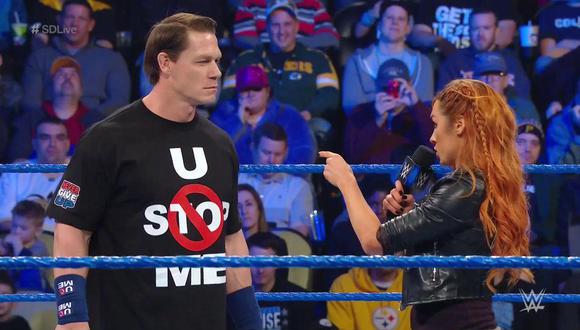 John Cena volvió a la WWE en la última edición de SmackDown Live del 2019. (Foto: WWE).