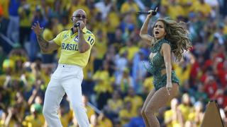 Brasil 2014: Jennifer López y Pitbull cantaron en el Mundial