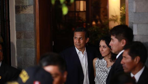 El ex presidente Ollanta Humala y su esposa, Nadine Heredia, son investigados por presunto lavado de activos. (Foto: Archivo El Comercio)