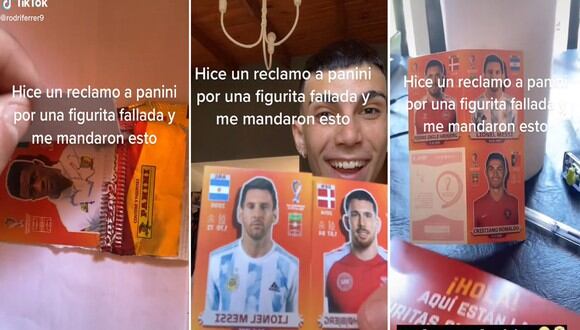 Joven compartió su alegría en TikTok al llegarle un paquete con Messi y Cristiano. | FOTO: @rodriferrer9 /TikTok