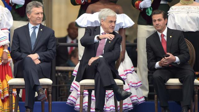 Posesión de Iván Duque como nuevo presidente. Estas son las mejores fotos del evento. (Foto: AFP)