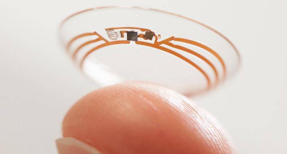 El prototipo de lente de contacto inteligente presentado por Google en enero. (Foto: Google)