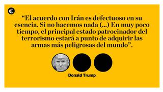 Trump y 10 frases sobre el retiro de EE.UU. de acuerdo nuclear con Irán [FOTOS]