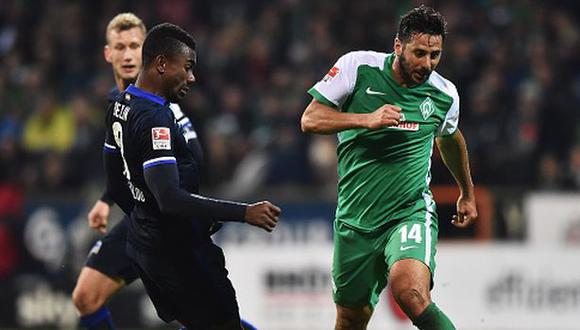 Con Pizarro: Werder Bremen derrotó 1-0 a Hertha en Bundesliga