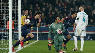 Real Madrid vs. PSG: Edinson Cavani marcó en jugada llena de fortuna