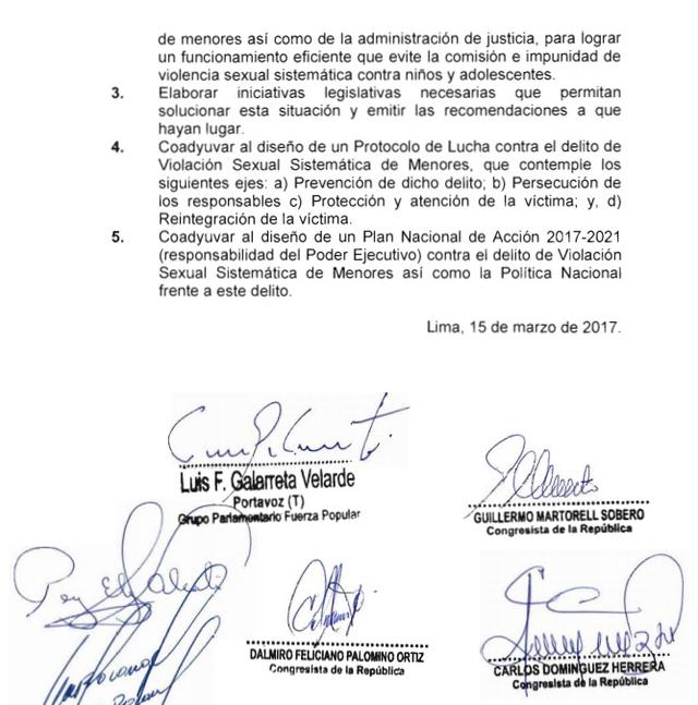 Fujimorismo propone moción alternativa a la Comisión Sodalicio - 2