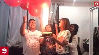 YouTube: jóvenes casi se queman al cantar "Happy birthday"