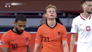 Holanda vs. Polonia: De Jong casi marca fantástico gol luego de una perfecta asistencia de Depay | VIDEO