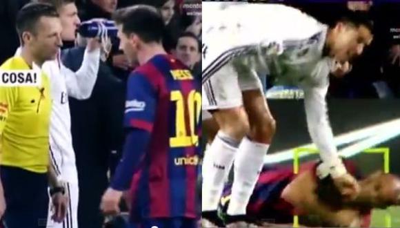 Lionel Messi reclamó al árbitro expulsión de Cristiano Ronaldo