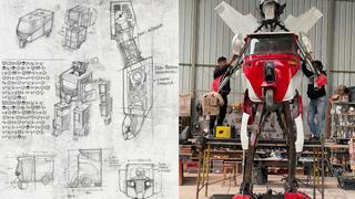 ‘AR-torito’ y la historia detrás de la mototaxi robot de cinco metros hecha con materiales reciclados