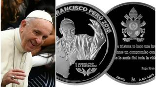 BCR: esta es la medalla de colección por la visita del Papa