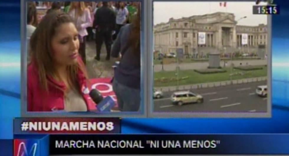 Lady Guillén habla sobre marcha Ni Una Menos. (Foto: Canal N)
