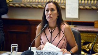 Paloma Noceda: Mesa de Mujeres Parlamentarias se solidariza con congresista