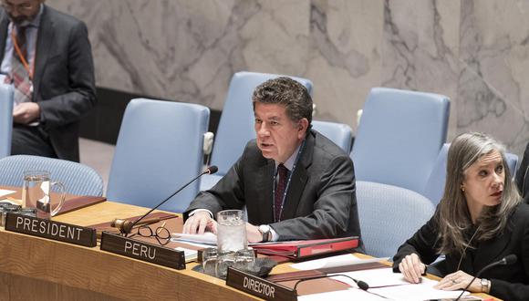 El representante peruano en Naciones Unidas exhortó a las autoridades palestinas e israelíes a que avancen hacia una paz sostenible en el Medio Oriente. (Foto: EFE)