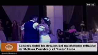 Melissa Paredes y Rodrigo Cuba se casaron en la playa [VIDEO]