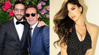 Maluma besó a Marc Anthony y así reaccionó la novia del artista colombiano