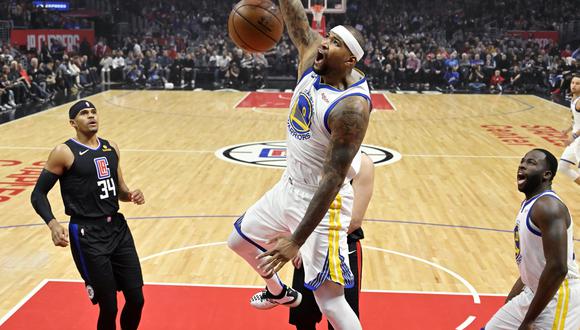 Warriors vencieron 112-94 a Los Angeles Clippers en el debut de DeMarcus Cousins con 14 puntos y 6 rebotes. | Foto: AP