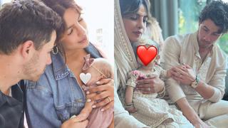 Nick Jonas y Priyanka Chopra presentaron a su hija Malti Marie en un evento