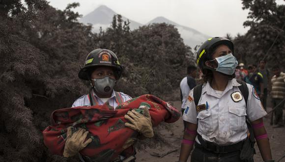 Al menos 38 personas han muerto por la erupción del Volcán de Fuego registrada el domingo en Guatemala. (AP).