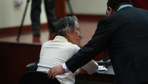 El ex presidente Alberto Fujimori volvió a sentarse en el banquillo del procesado en una audiencia judicial, esta vez por ser el presunto autor mediato del crimen de homicidio en el Caso Pativilca. (Lino Chipana / El Comercio)