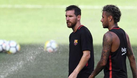 Lionel Messi charló largo y tendido con el canal argentino TyC Sports, en donde dio su postura sobre el probable traspaso de Neymar al Real Madrid, algo que le parecía "un golpe duro para el barcelonismo". (Foto: EFE)