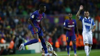 Ousmane Dembélé: gran asistencia en su debut con Barcelona