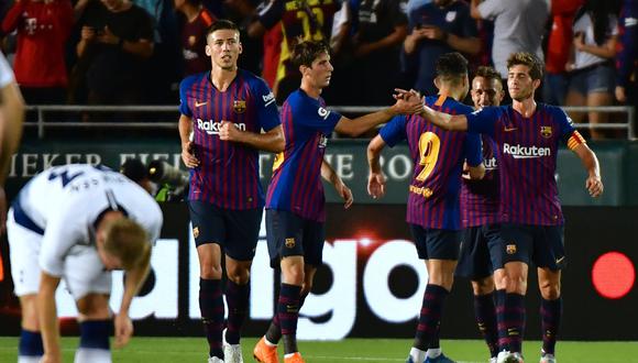 Sin sus principales jugadores, FC Barcelona debuta en la competición ante Tottenham este sábado (10:05 p.m. EN VIVO ONLINE por DirecTV Sports). (AFP)